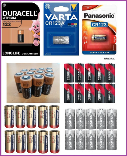 Batterie cr123 litio 3v - 10,
