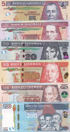 Guatemala set unc 20 50 - guatemala,