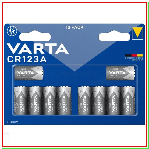 10x pila cr123 - pila, batteria